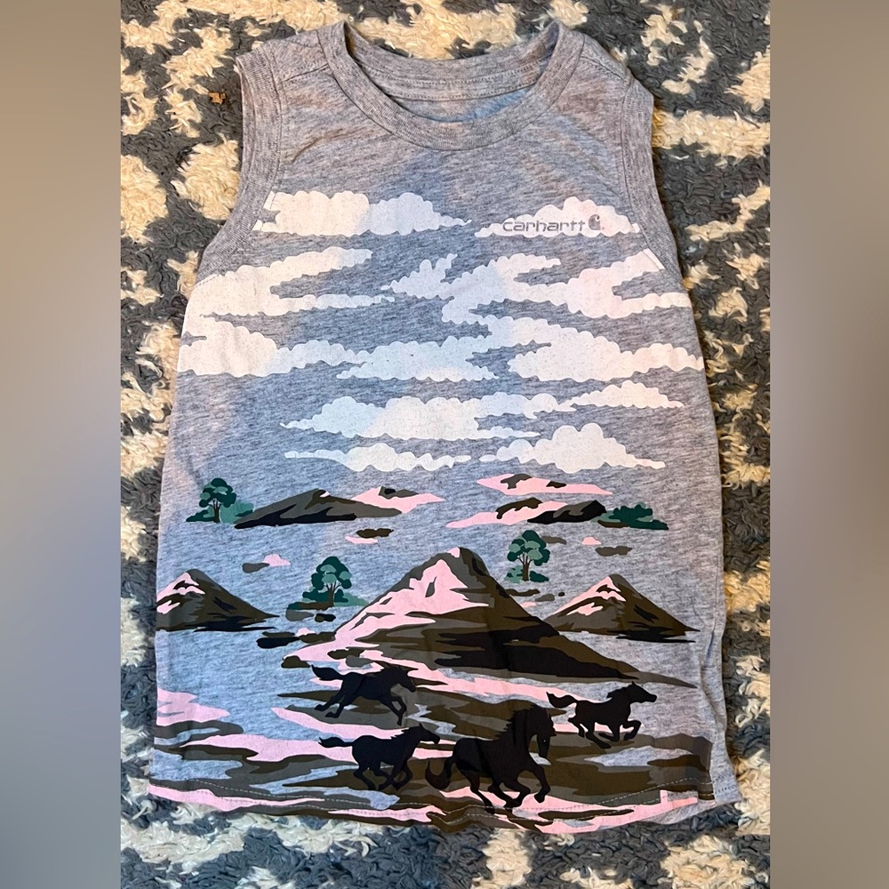 Girls carhartt tank top shirt